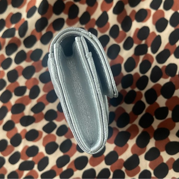 Chanel Metallic Silver Lambskin Card Wallet - Picture 7 of 15